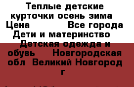 Теплые детские курточки осень-зима › Цена ­ 1 000 - Все города Дети и материнство » Детская одежда и обувь   . Новгородская обл.,Великий Новгород г.